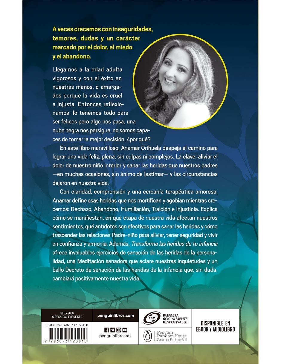 Libro Transforma las heridas de tu infancia de Anamar Orihuela 2