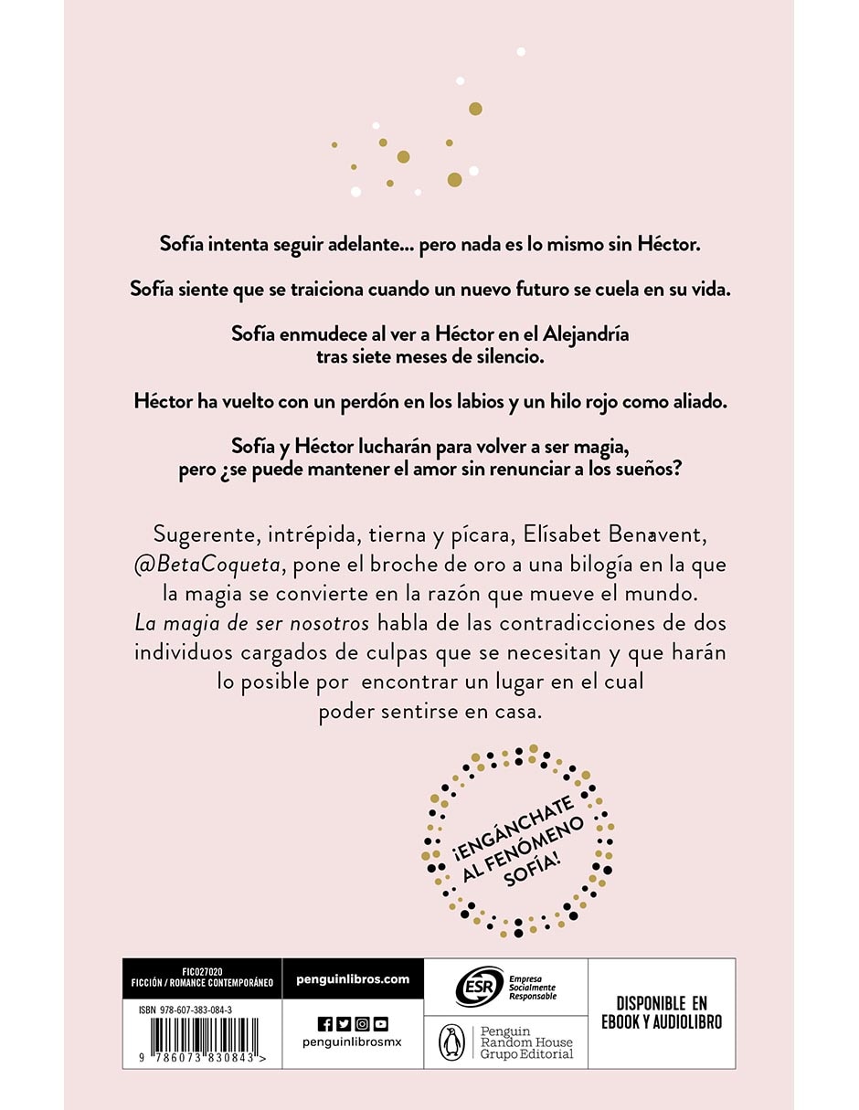 Libro La magia de ser nosotros sofia 2 de Elísabet Benavent 2