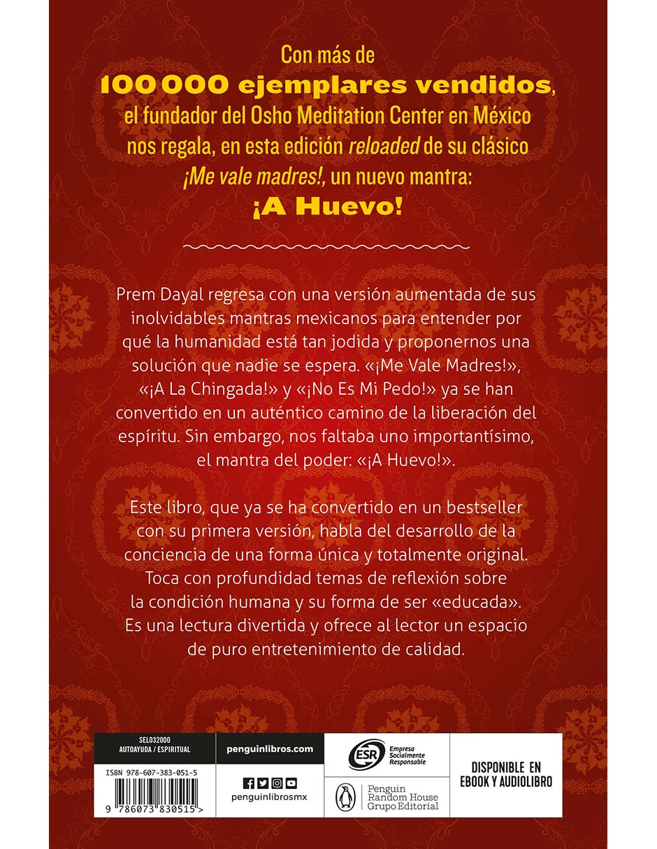 Libro ¡Me vale madres! Reloaded de Prem Dayal 2