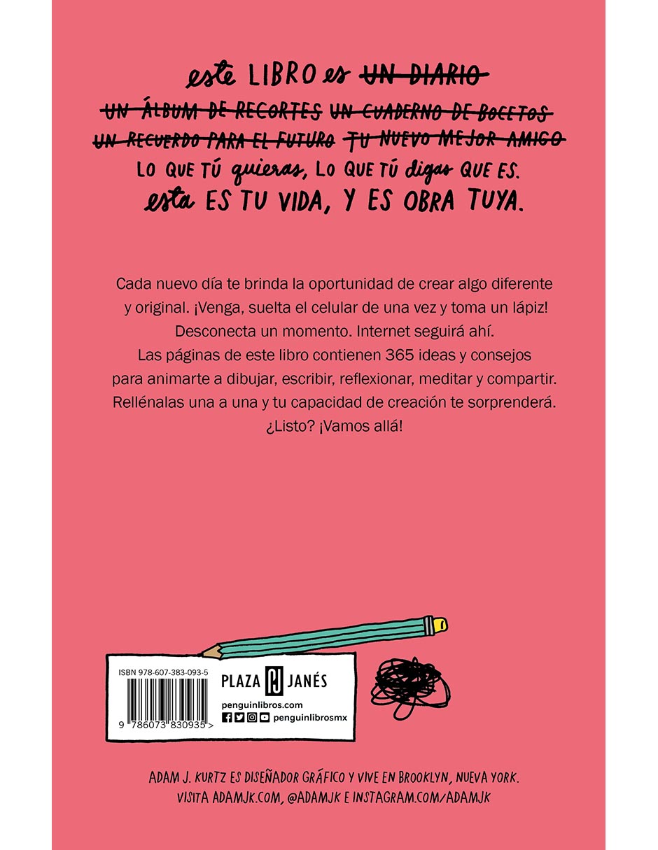Libro Esto no es solo un diario de Adam J Kurtz 2