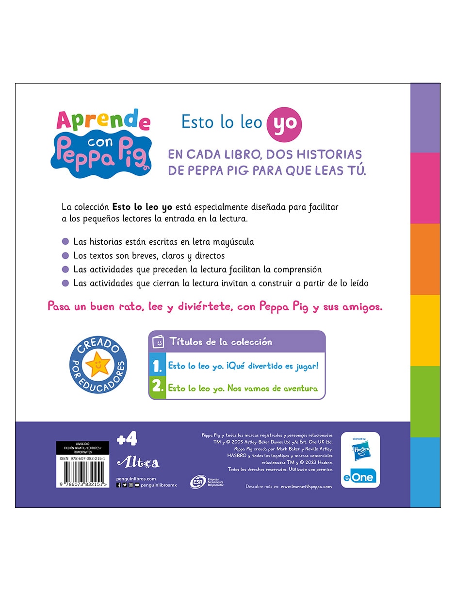 Libro Aprende con Peppa Pig ¡Qué divertido es jugar! de eOne Hasbro 2
