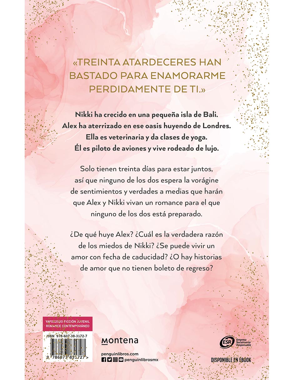 Libro 30 sunsets para enamorarte de Mercedes Ron 2