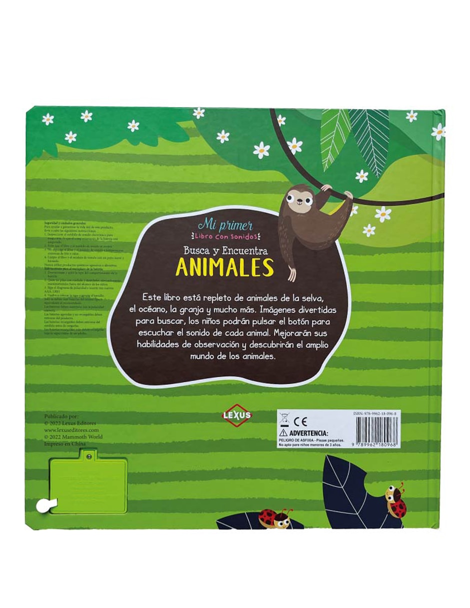 Mi primer libro con sonidos: Busca y encuentra animales de Lexus 3