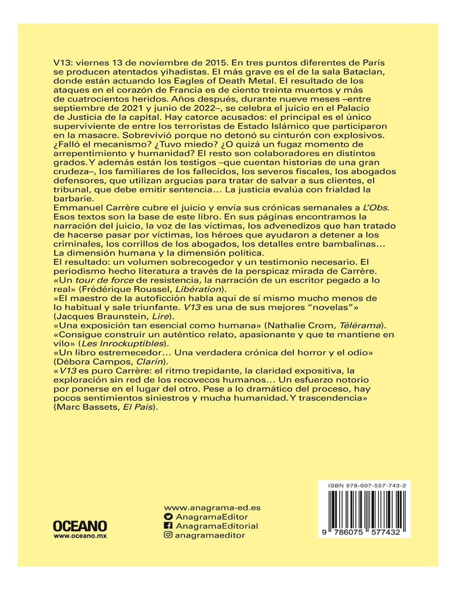 Libro V13 Crónica Judicial de Emmanuel Carrère 2