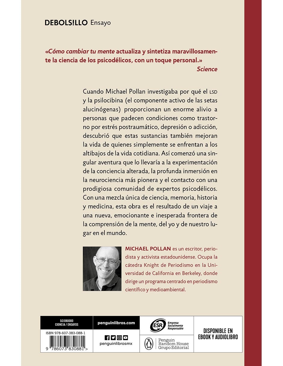 Libro Cómo cambiar tu mente de Michael Pollan 2