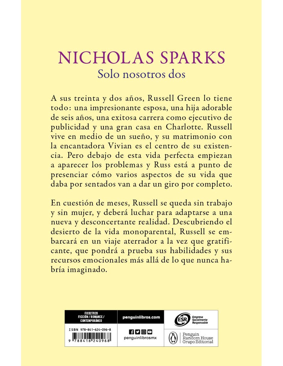 Libro Solo nosotros dos de Nicholas Sparks 2