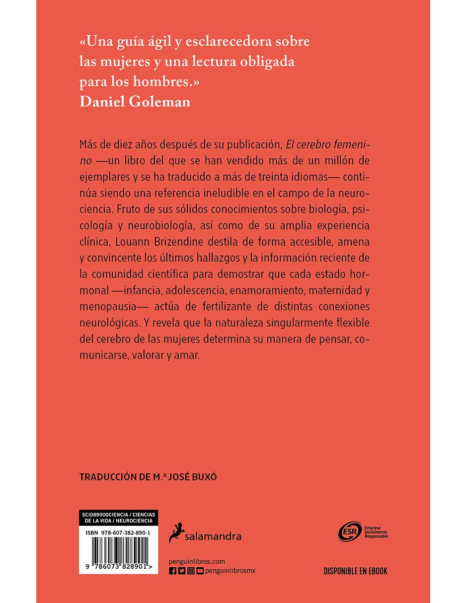 Libro El cerebro femenino de Louann Brizendine 2