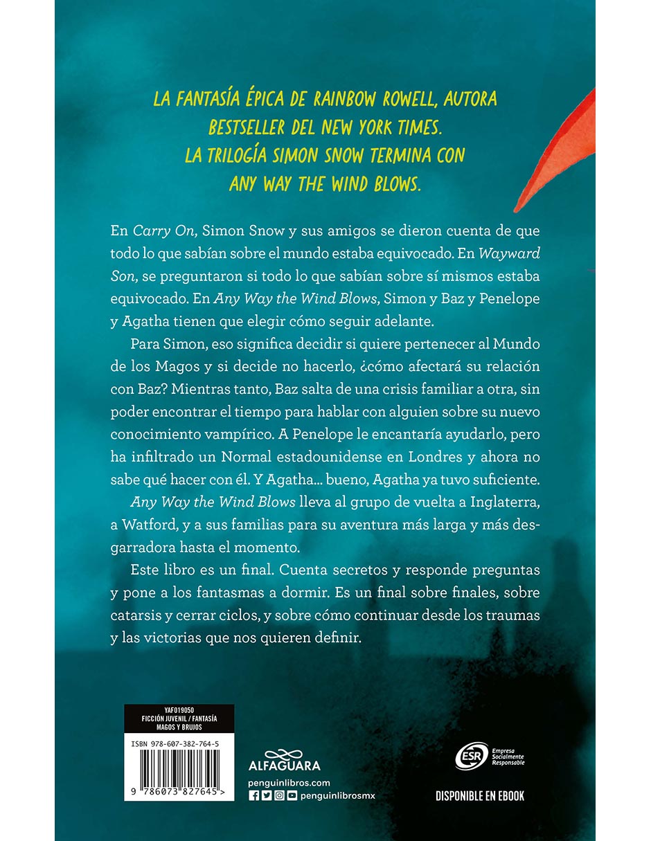 Libro Any way the wind blows simon snow 3 de Rainbow Rowell 2