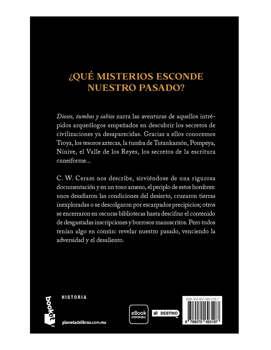 Libro Dioses, tumbas y sabios de C. W. Ceram 2