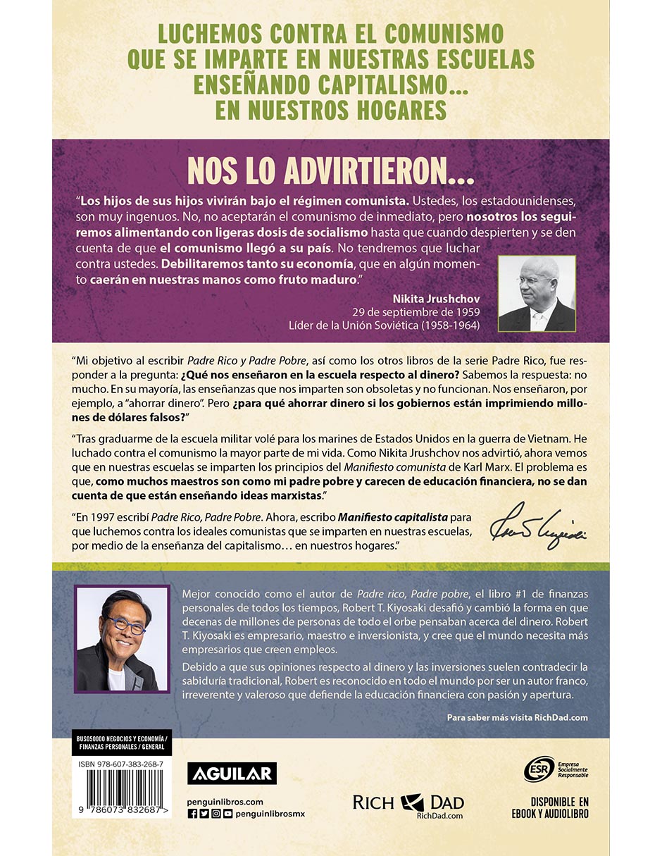 Libro Manifiesto capitalista de Robert T. Kiyosaki 2