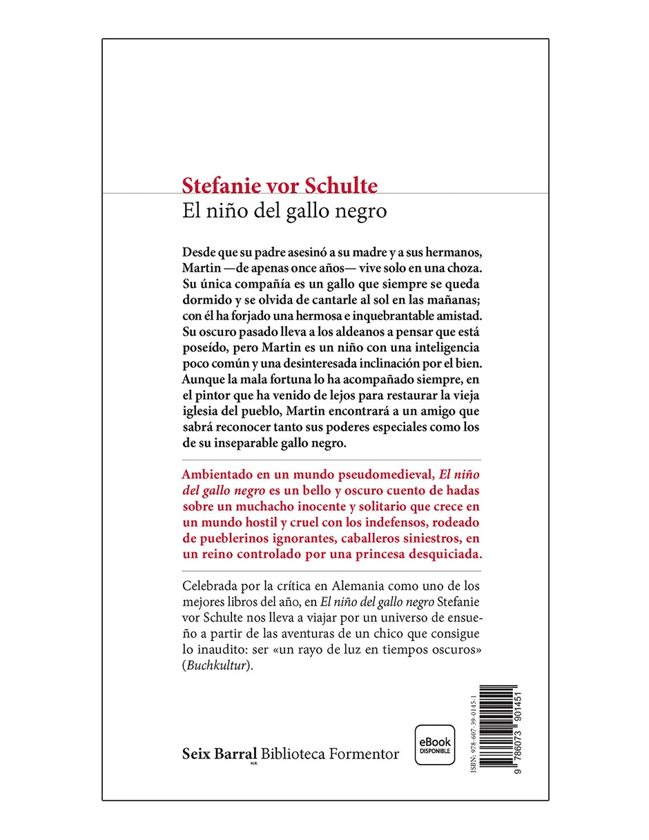 Libro El niño del gallo negro de Stefanie vor Schulte 2
