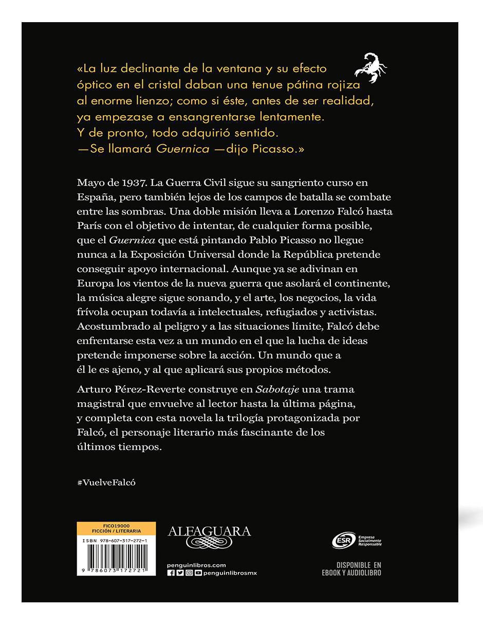 Libro Sabotaje de Arturo Pérez-reverte 2