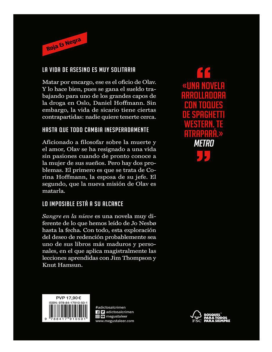 Libro Sangre en la nieve (sicarios de oslo 1) de Jo Nesbo 2