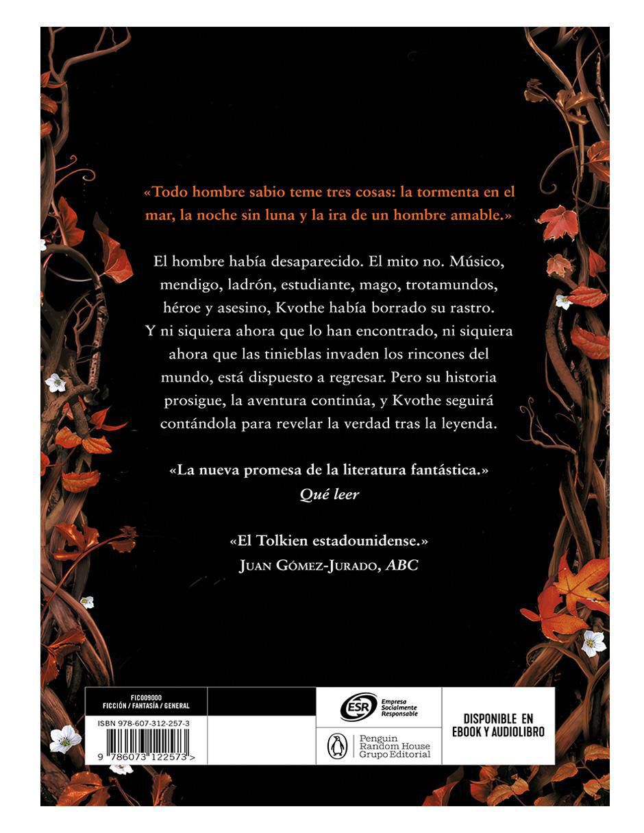 Libro El Temor de un Hombre Sabio de Patrick Rothfuss 2