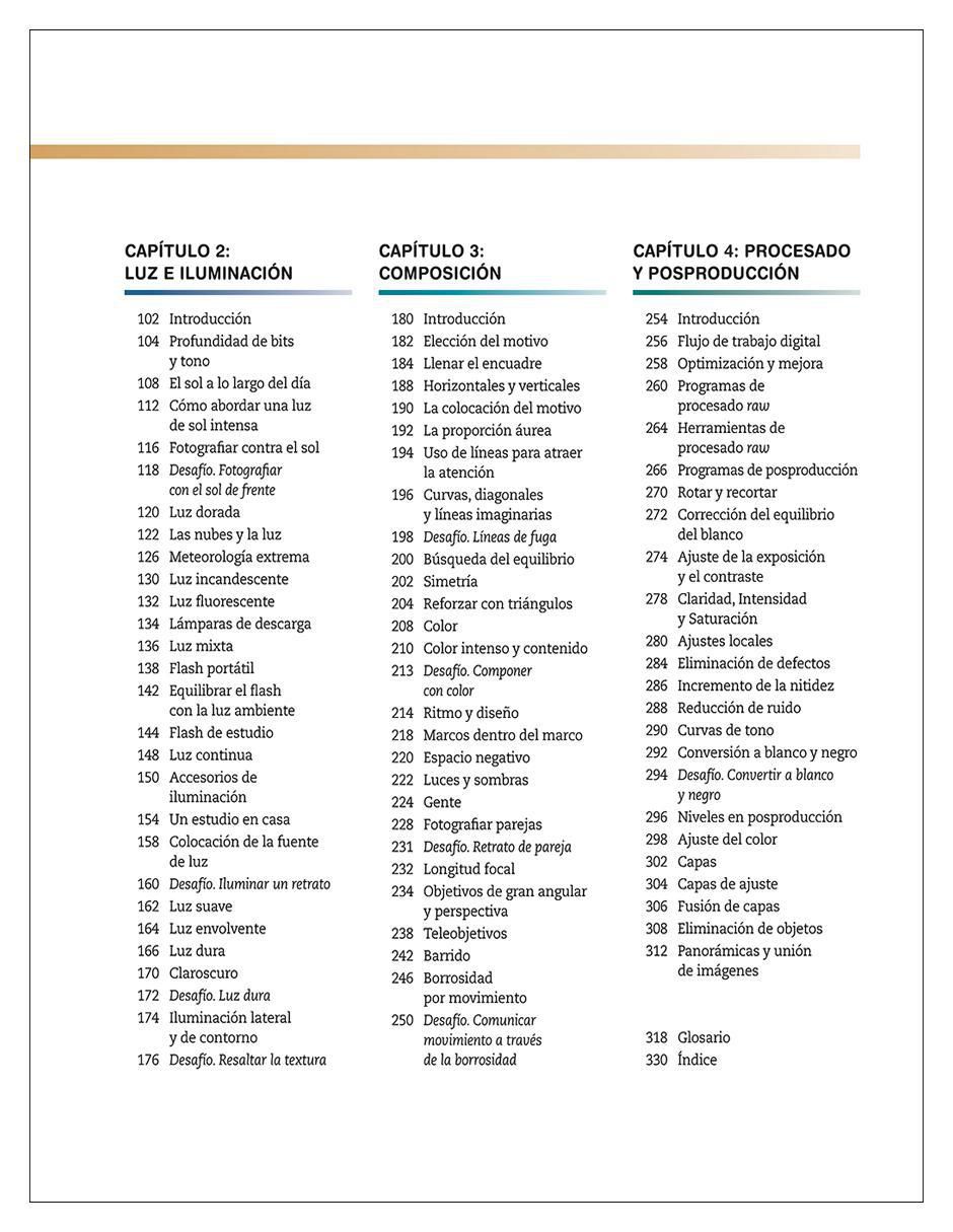 Libro Todo lo que necesita saber para tomar Fotografías Perfectas 3