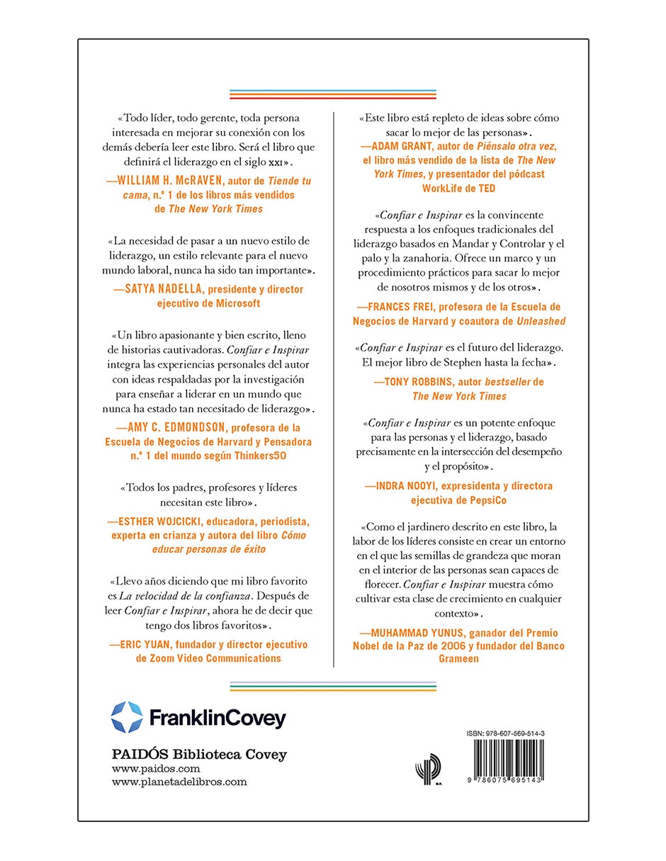 Libro Confiar e Inspirar de Stephen M. R. Covey 2