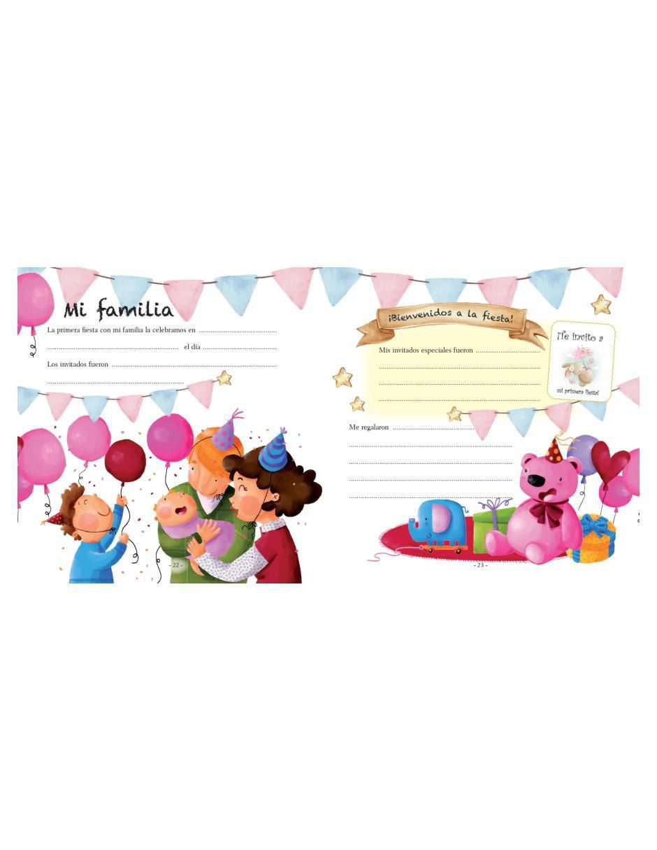 Libro Álbum del bebé niña de Marín 2