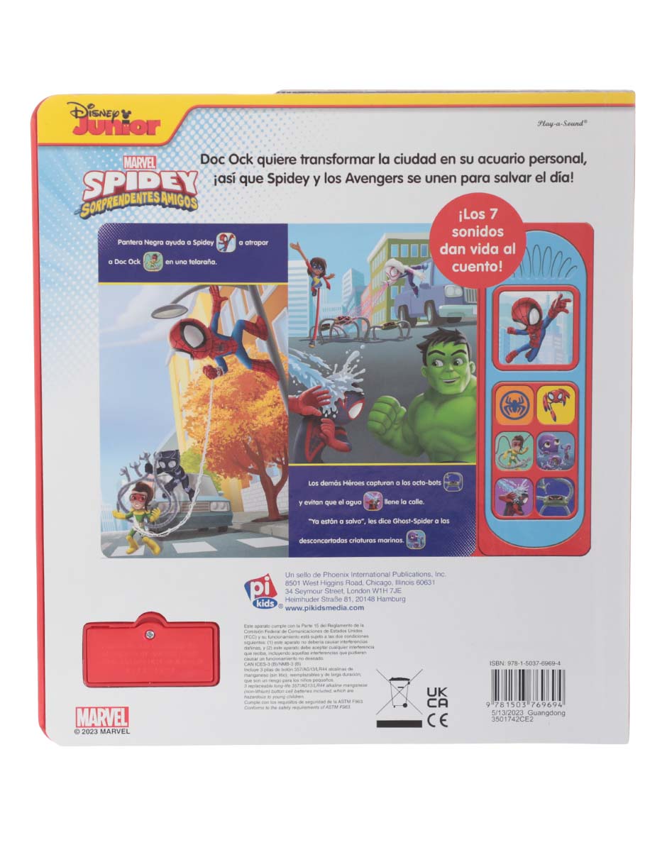 Libro ¡Spidey al agua! de PI Kids 2