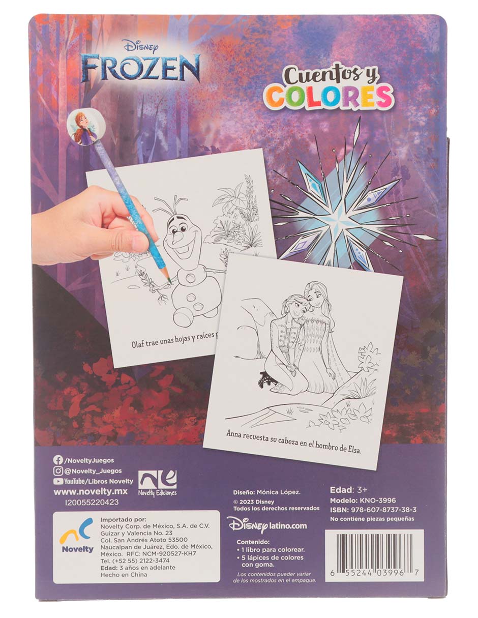 Libro Cuentos y colores Frozen de 2