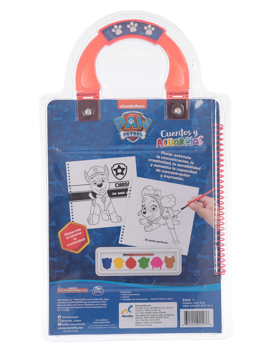 Libro Cuentos y Acuarelas Paw Patrol de 3