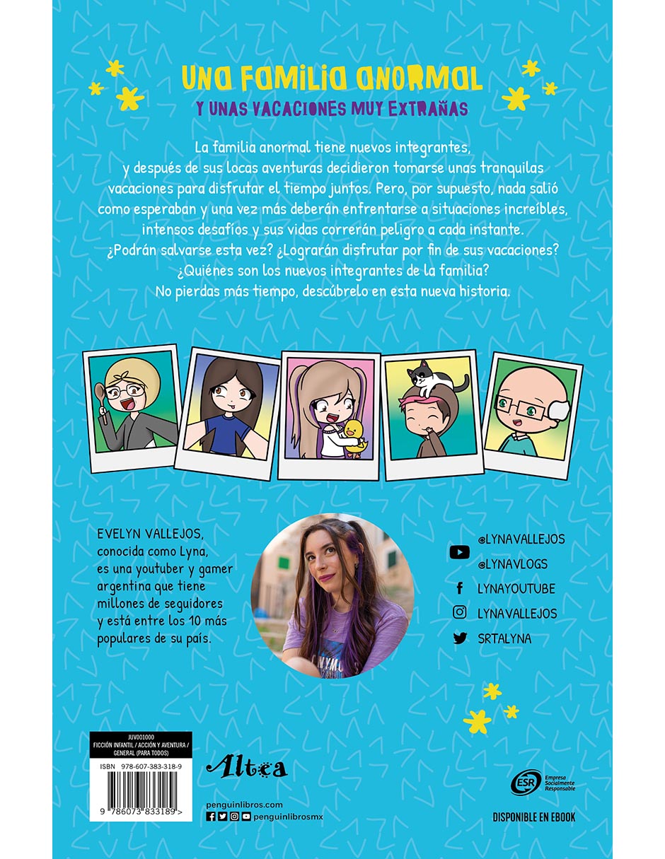 Libro Una Familia Anormal: Y Unas Vacaciones Muy Extrañas de Lyna Vallejos