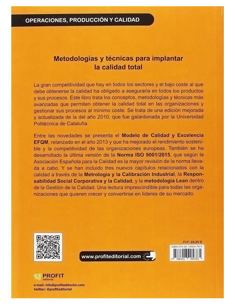Libro Gestión integral de la calidad de Jesús González Babón/Lluís Cuatrecasas 2