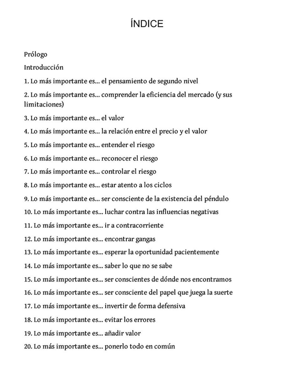 Libro Lo más importante para invertir con sentido común de Howard Marks 2