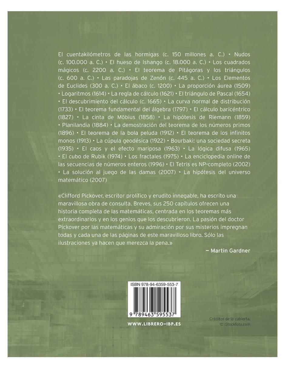 El libro de las matemáticas de Clifford A. Pickover 2