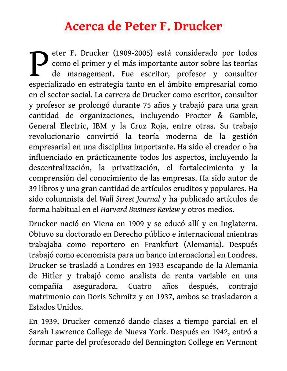 Libro Las 5 Claves de Peter Drucker 2