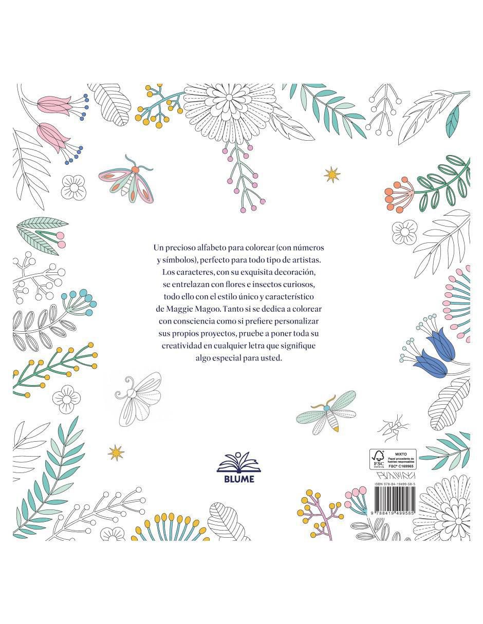 Libro Letras Creativas para Colorear de Carole Fenwick 2