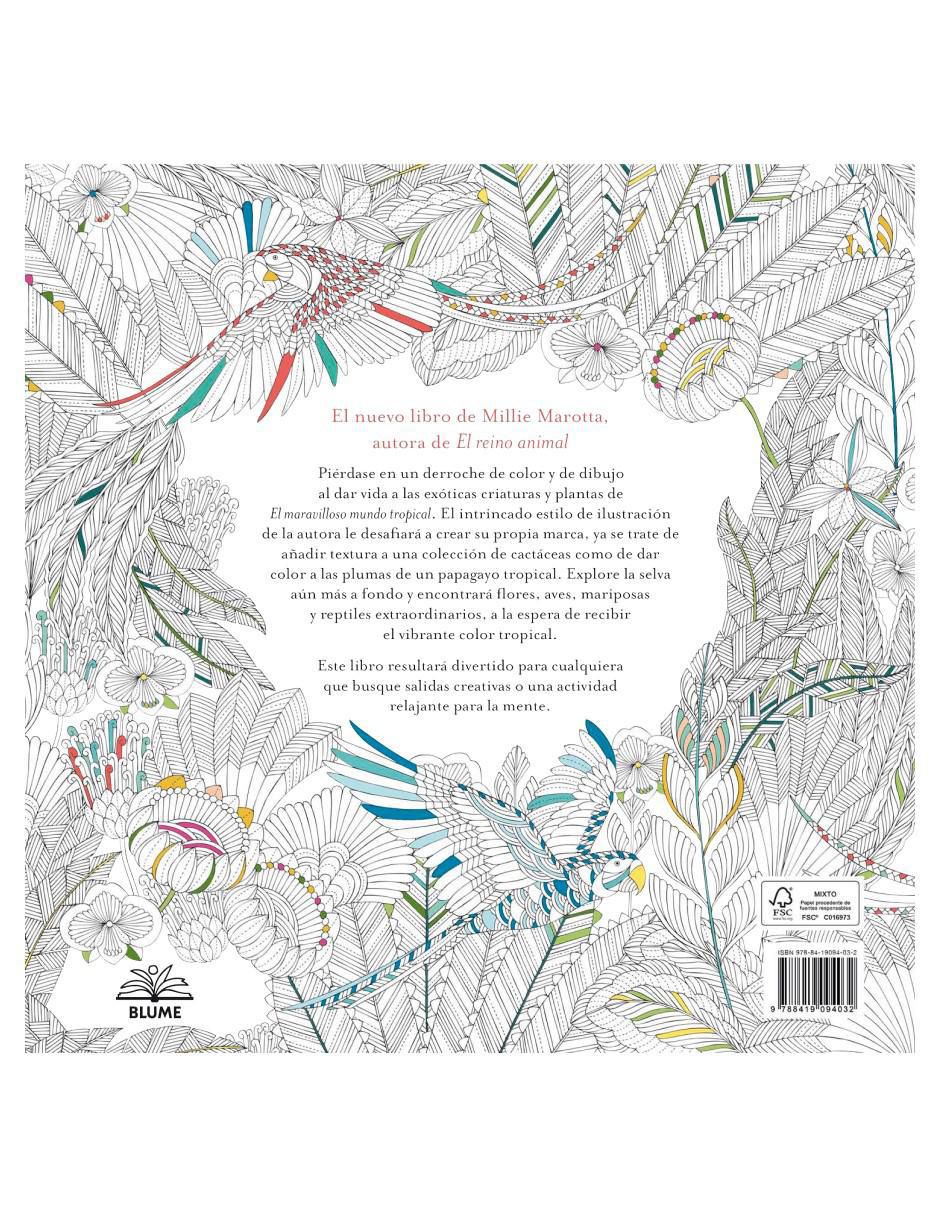 Libro El Maravilloso Mundo Tropical de Millie Marotta 2