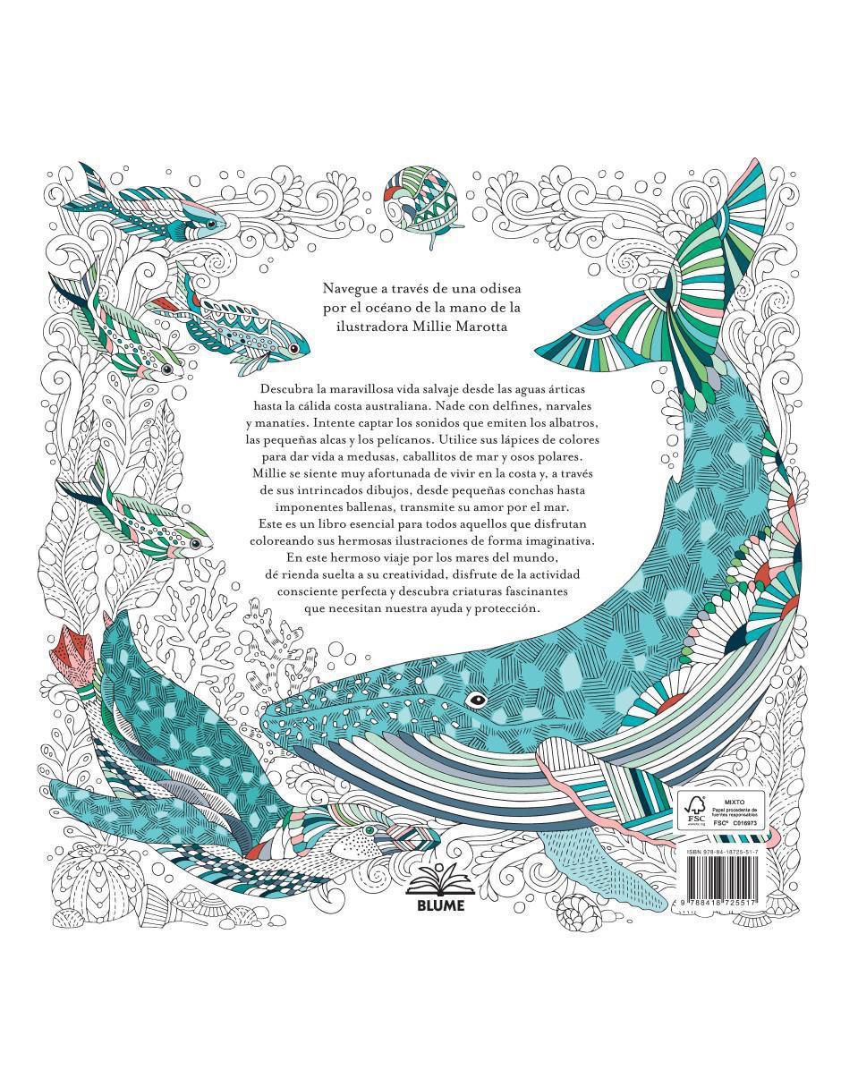 Libro Secretos del Mar de Millie Marotta 2