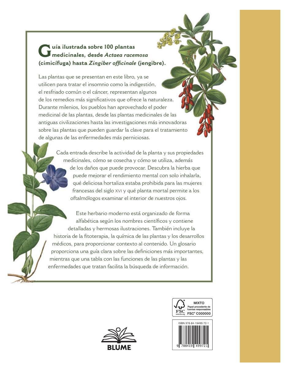 Libro Botanicum Medicinale: Guía ilustrada de Plantas Medicinales de Catherine Whitiock 2