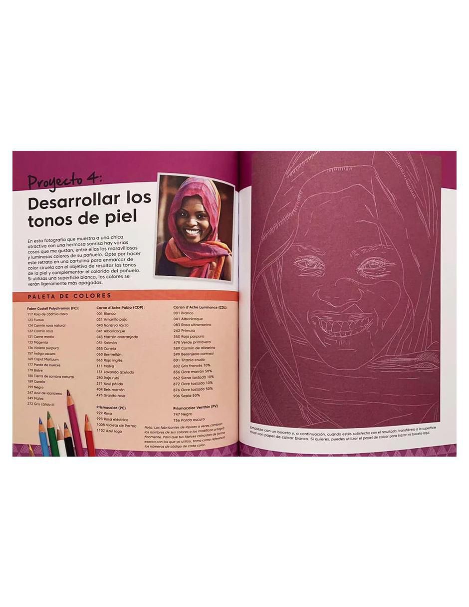 Libro Retratos Realistas con Lápices de Colores de Karen Hull
