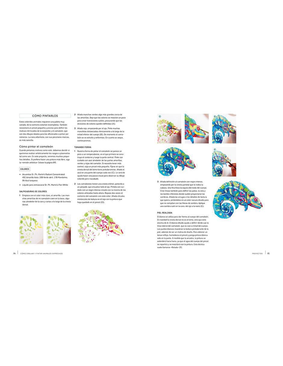 Libro Cómo Dibujar y Pintar Animales Expresivos de Amarilys Henderson 2