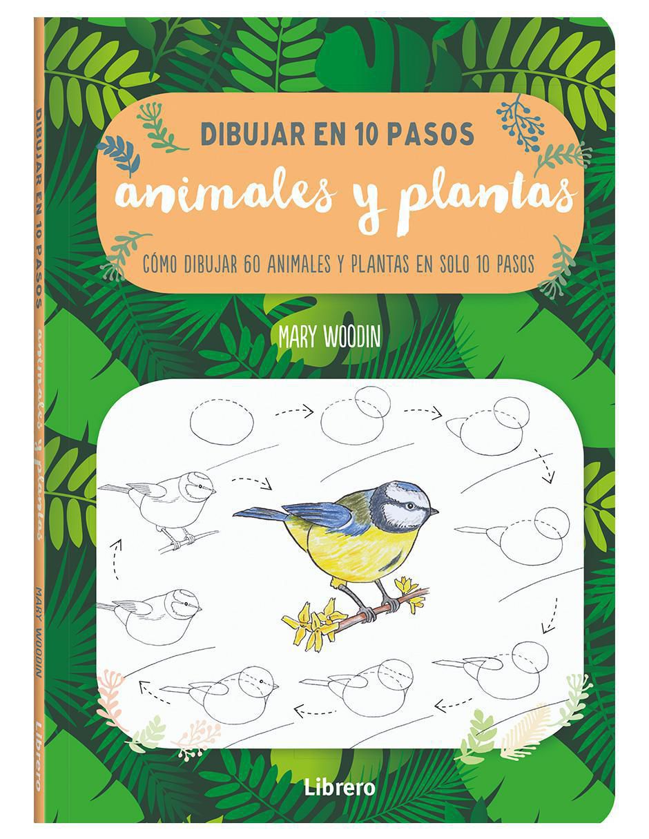 Libro Dibujar Animales y Plantas en 10 Pasos de Mary Woodin 2
