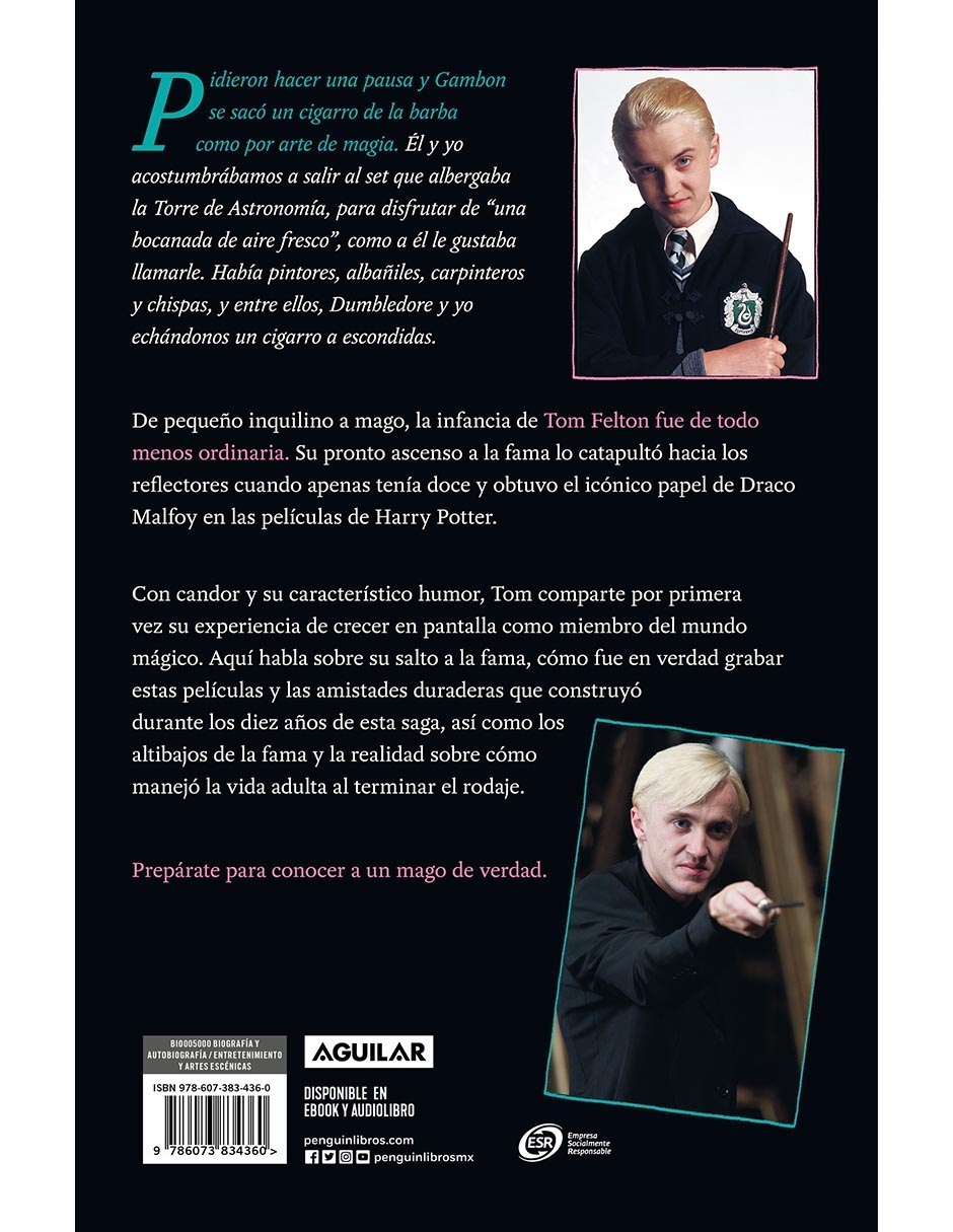 Libro Más allá de la magia de Tom Felton 2
