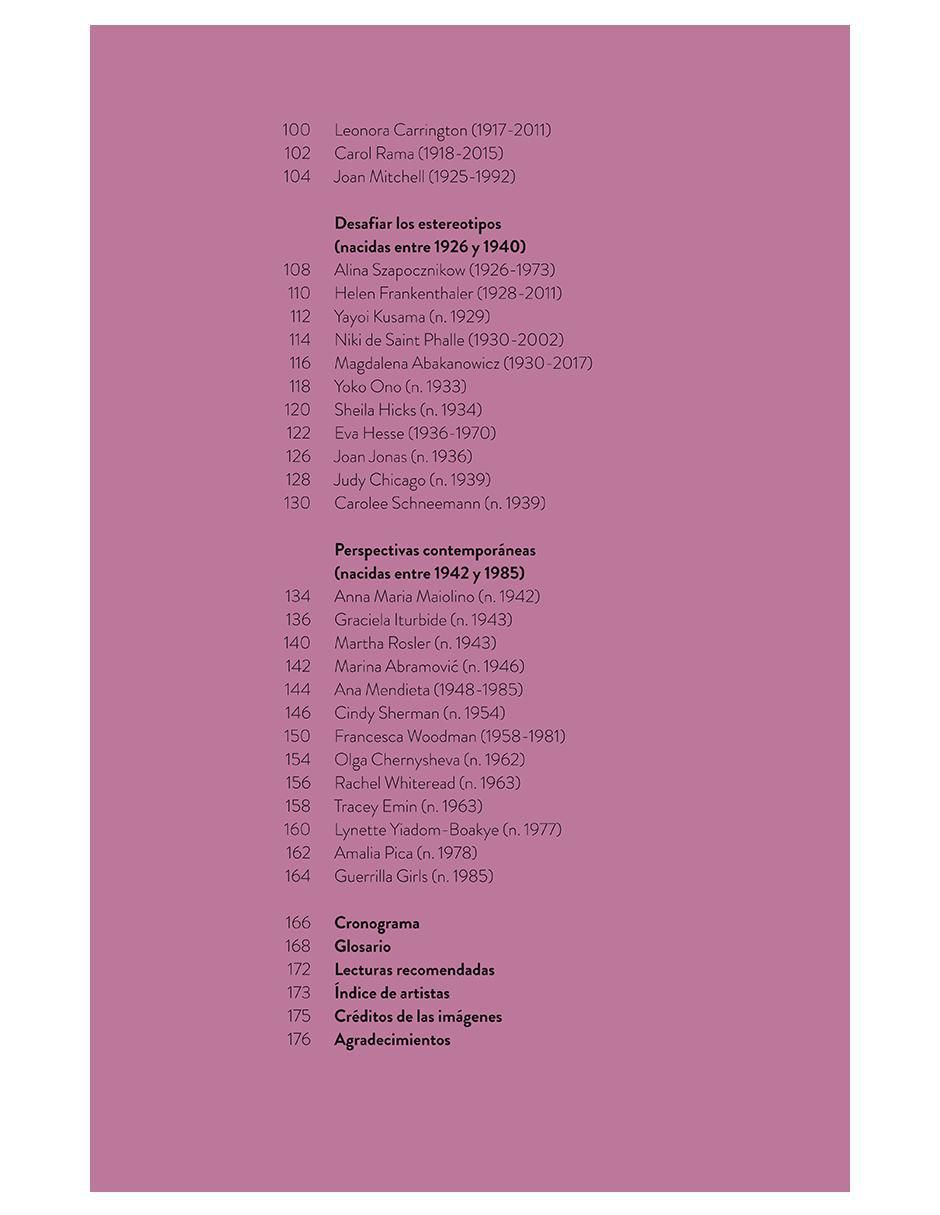 Libro Mujeres artistas. Esenciales del arte de Flavia Frigeri 4