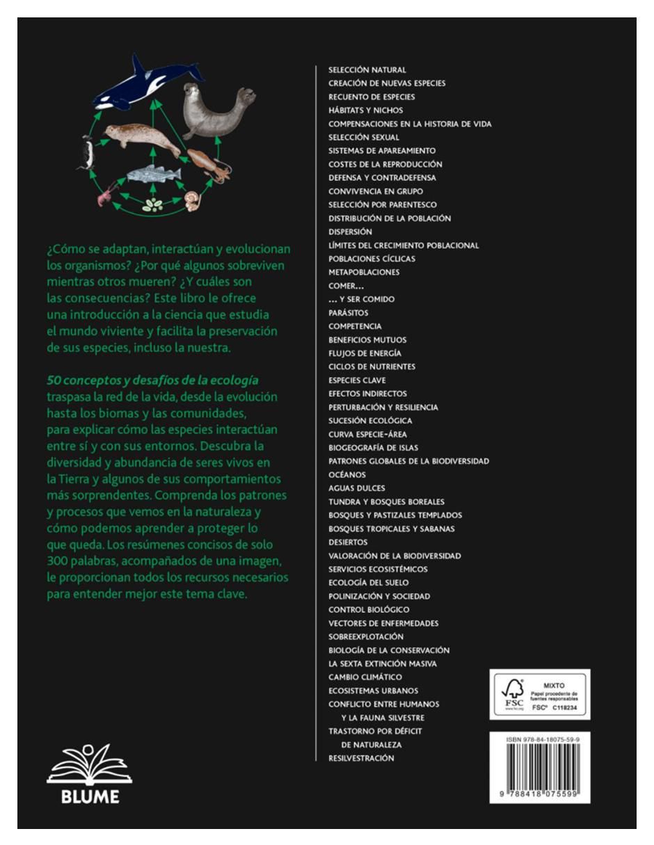 Libro 50 Conceptos y Desafíos de La Ecología de Mark Fellowes / Becky Thomas 3