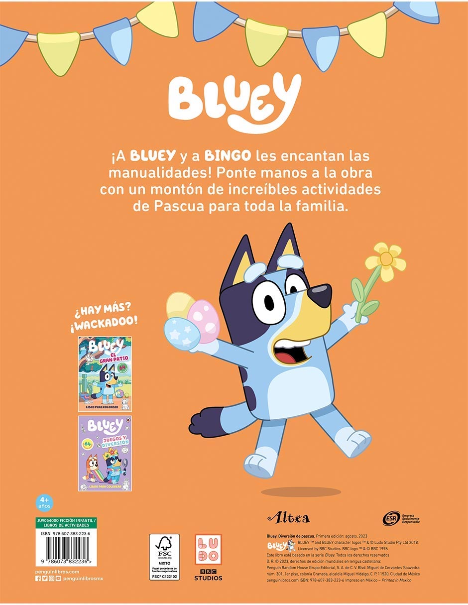 Libro Bluey: Easter Fun Diversión de Pascua Libro de Manualidades de Ladybird Books 2