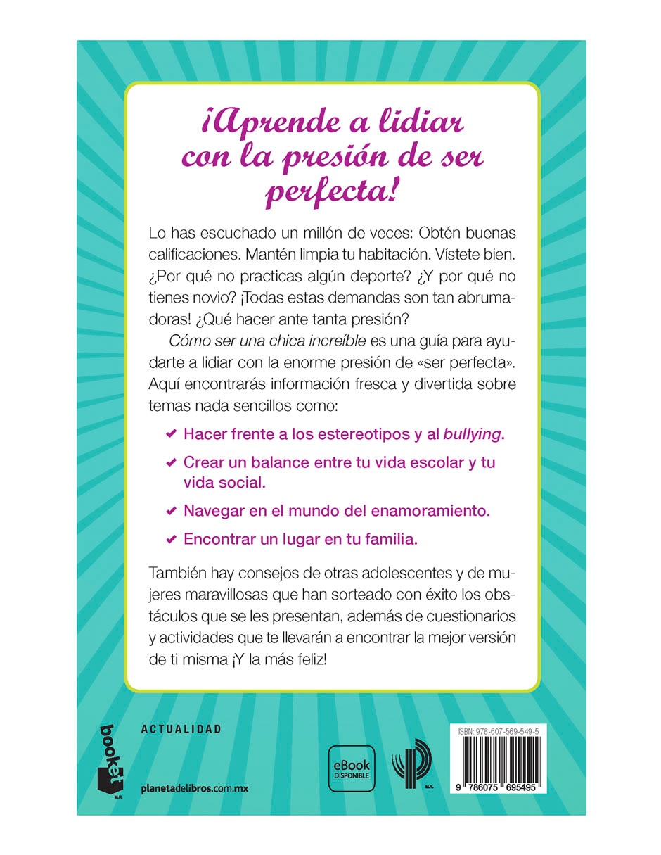 Libro Cómo ser una chica increíble de Claire Mysko 2