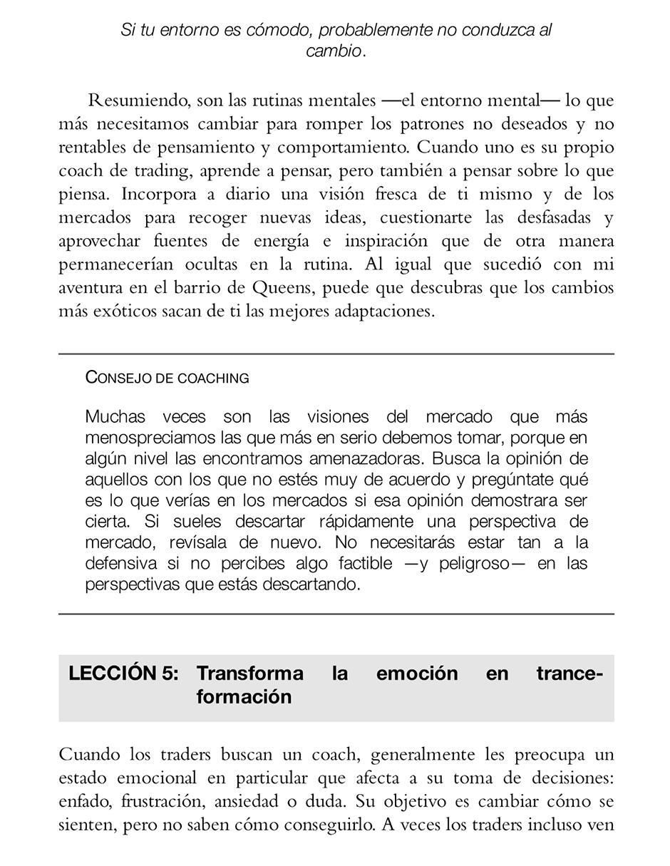 Libro El Entrenador de Trading de Brett N. Steenbarger 2