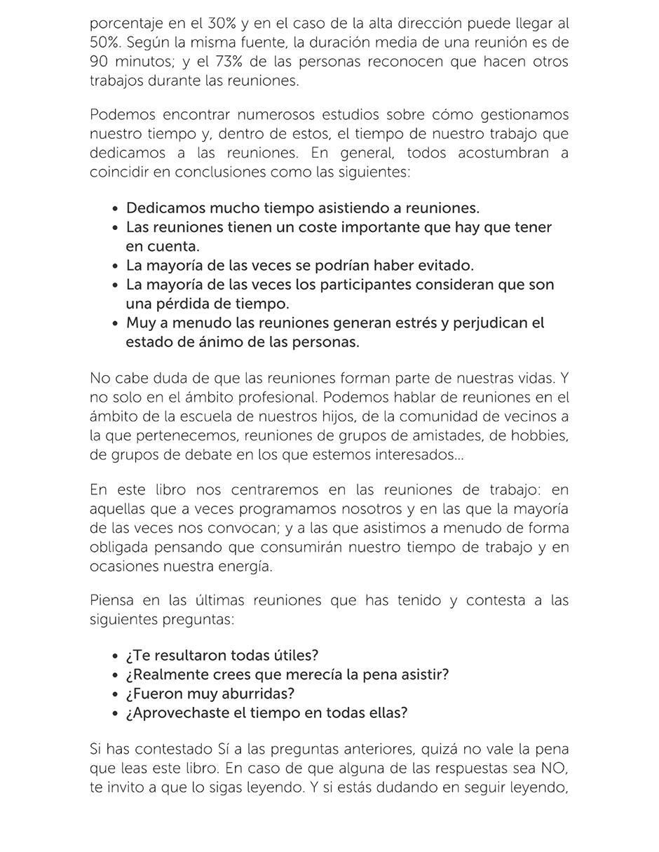 Libro Reuniones de 30 minutos de Pilar Lloret 2