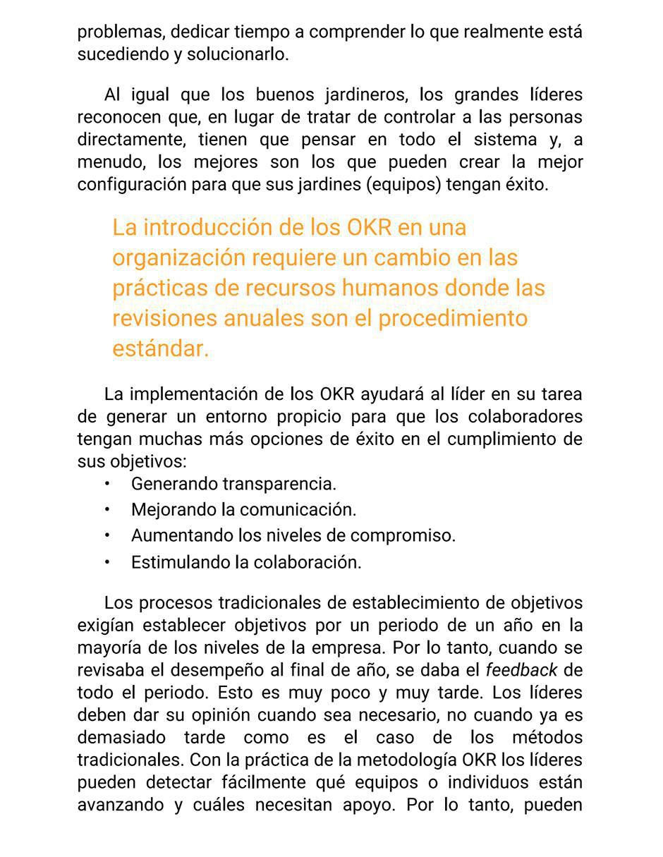 Libro Liderando con OKR: Objetivos y resultados clave de Marcos Álvarez 2