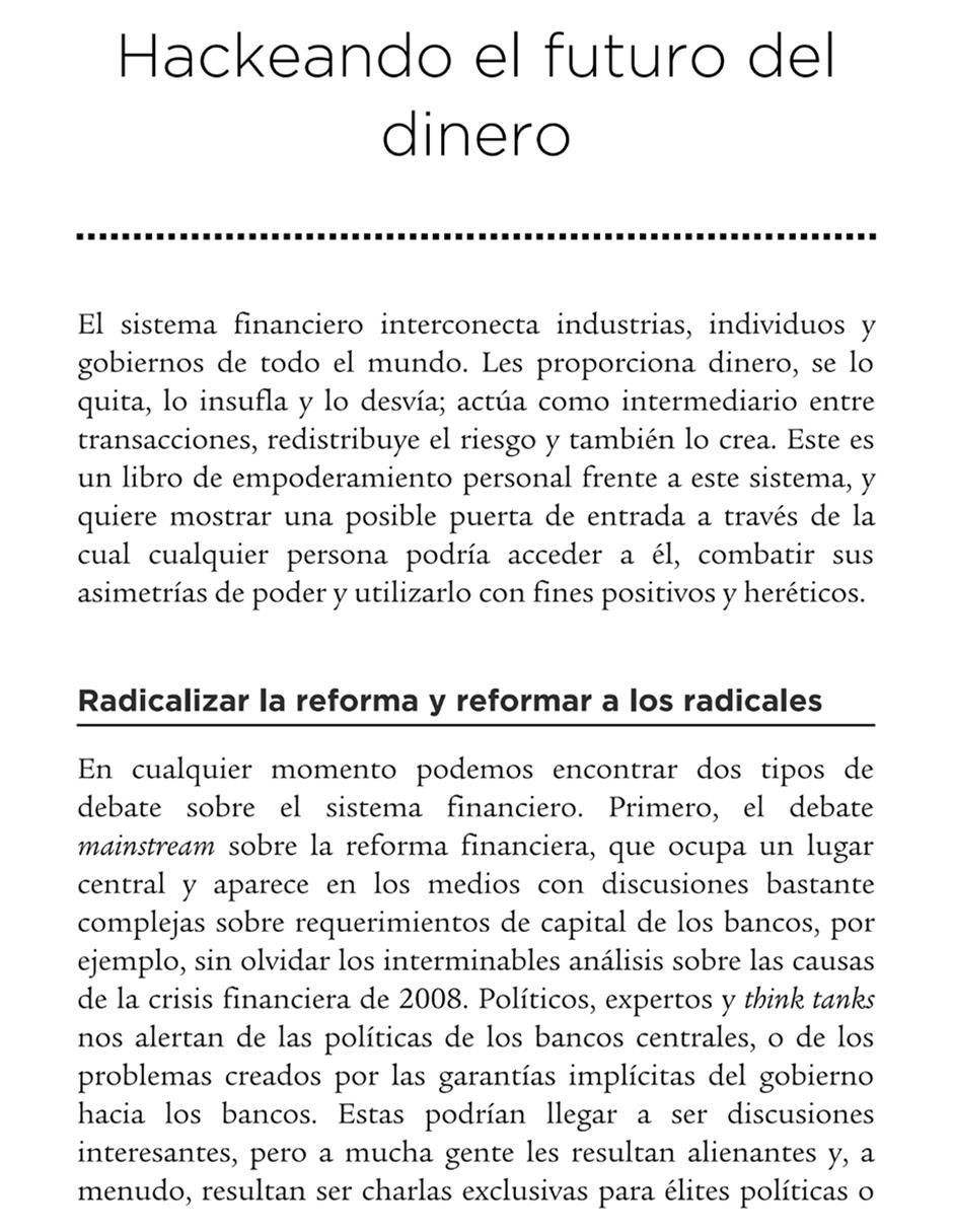 Libro Hackeando el futuro del dinero de Brett Scott 2