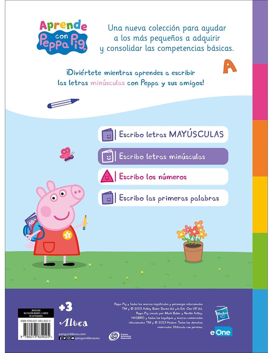 Libro Escribo letras minúsculas de Eone Hasbro 2