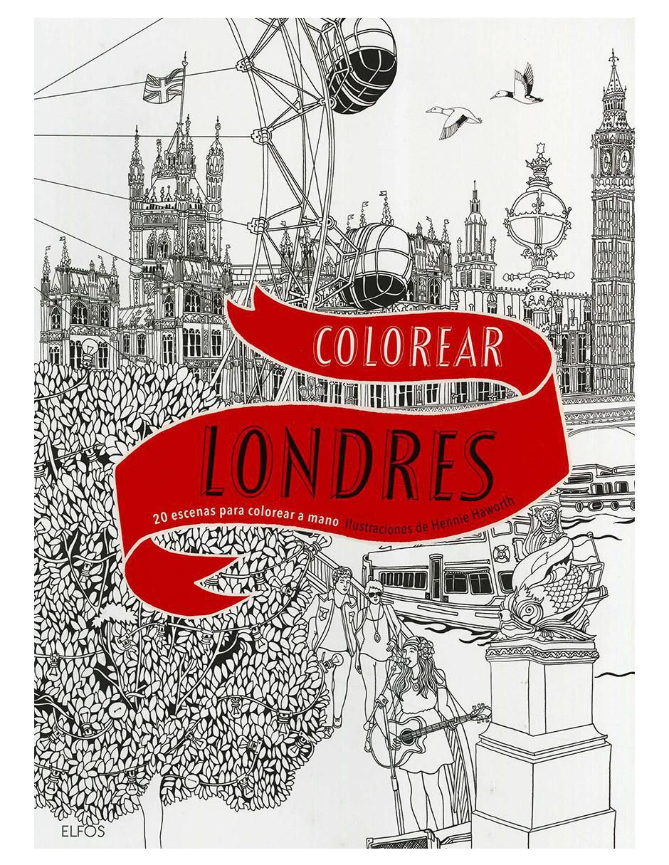 Libro Colorear Londres de Hennie Haworth
