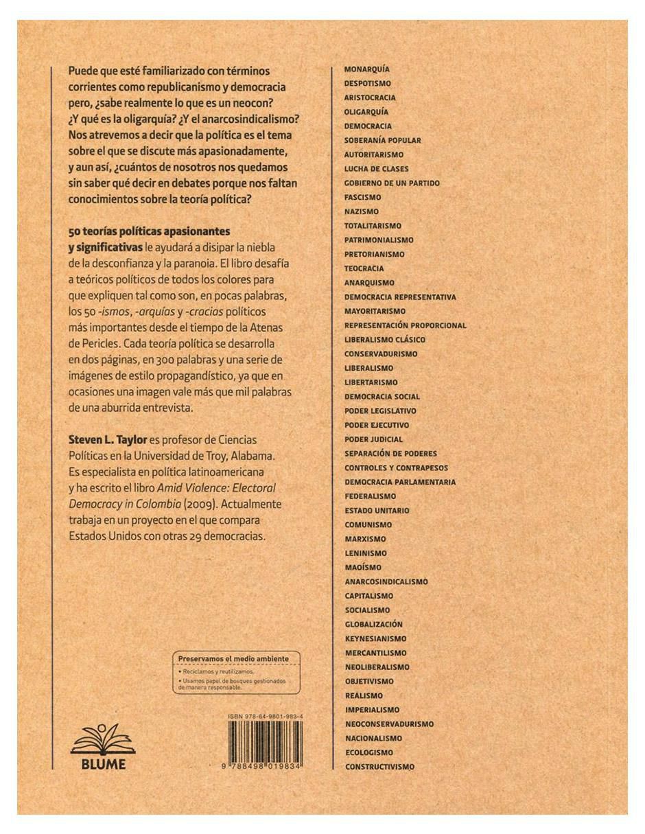Libro 50 Teorías Políticas de Steven L. Taylor 2