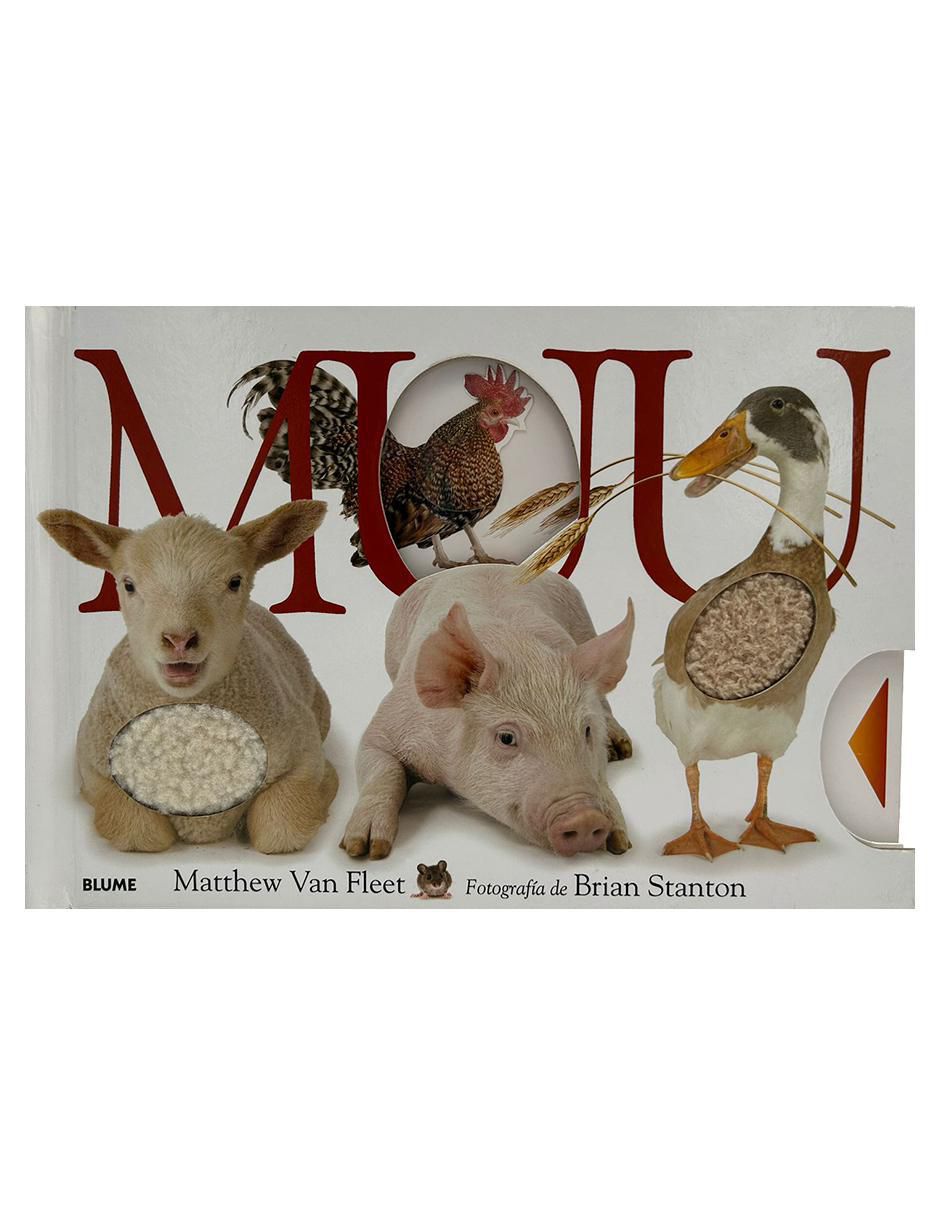 Libro Muu: Descrubre con solapas y texturas siete animales de la granja de Matthew Van Fleet y Brian Stanton