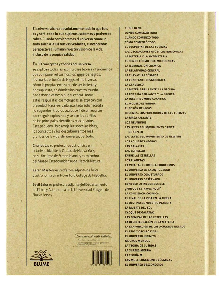 Libro 50 conceptos y teorías del universo de Charles Liu/ Karen Masters/ Sevil Salur 2